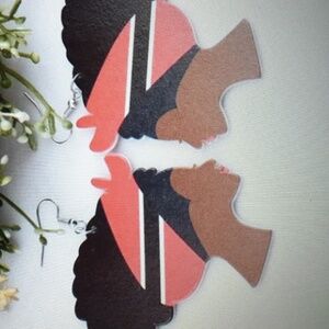 Beautiful black woman earrings